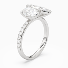 Oval & Marquise Accented Toi Et Moi in 18K White Gold angled