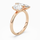 Oval & Marquise Clean Toi Et Moi in 14K Rose Gold angled