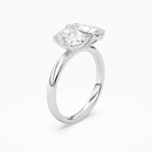 Oval & Pear Clean Toi Et Moi in Platinum angled
