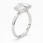 Oval & Pear Clean Toi Et Moi in Platinum angled