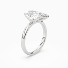 Pear & Marquise Clean Toi Et Moi in Platinum angled