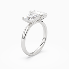 Princess & Pear Clean Toi Et Moi in 18K White Gold angled