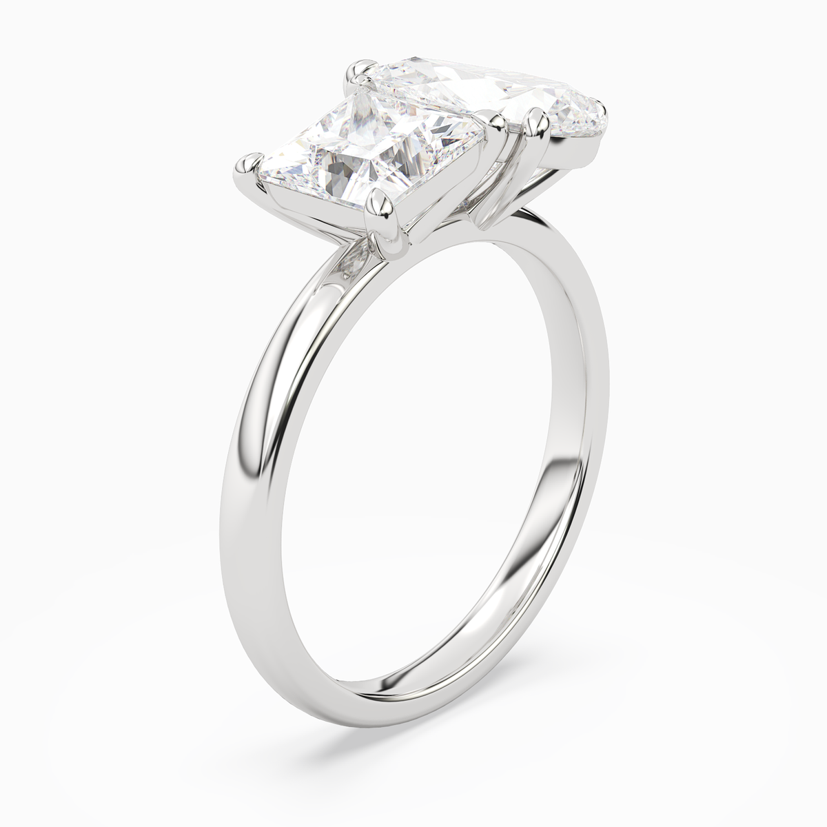 Princess & Pear Clean Toi Et Moi in Platinum angled