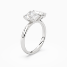 Radiant & Pear Clean Toi Et Moi in 18K White Gold angled