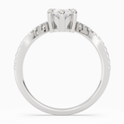 Marquise Tiara Accent Side Stone in 18K White Gold side profile