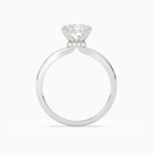Princess Hidden Halo Crown Clean in 18K White Gold side profile