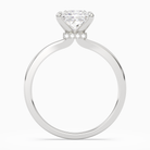 Princess Hidden Halo Crown Clean in 18K White Gold side profile