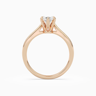 Marquise Tapered Solitaire in 14K Rose Gold side profile