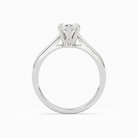 Marquise Tapered Solitaire in 14K White Gold side profile