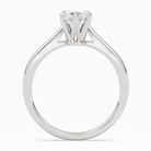 Marquise Tapered Solitaire in 14K White Gold side profile