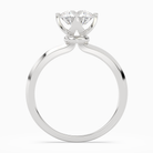 Round Solitaire in Platinum side profile