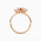 Oval & Marquise Clean Toi Et Moi in 14K Rose Gold side profile