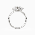Oval & Marquise Clean Toi Et Moi in 14K White Gold side profile