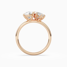 Pear & Marquise Clean Toi Et Moi in 14K Rose Gold side profile