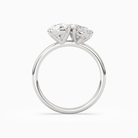 Pear & Marquise Clean Toi Et Moi in 14K White Gold side profile