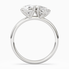 Pear & Marquise Clean Toi Et Moi in 18K White Gold side profile