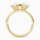Pear & Pear Clean Toi Et Moi in 14K Yellow Gold side profile