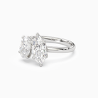 Oval & Marquise Clean Toi Et Moi in 18K White Gold top angle