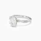 Pear Twisted Vine Accented in 14K White Gold top angle