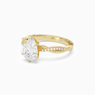 Pear Twisted Vine Accented in 14K Yellow Gold top angle