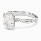 Pear Twisted Vine Accented in Platinum top angle