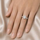 Emerald Twisted Vine Accented in Platinum wearing