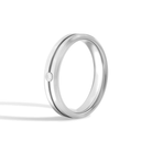 Adeline Beveled Accented Diamond Wedding Band in Platinum second product view
