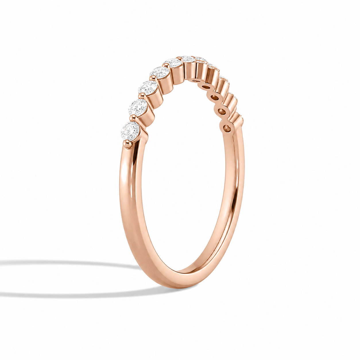 Petra Bezel Diamond Ring in 14K Rose Gold second product view