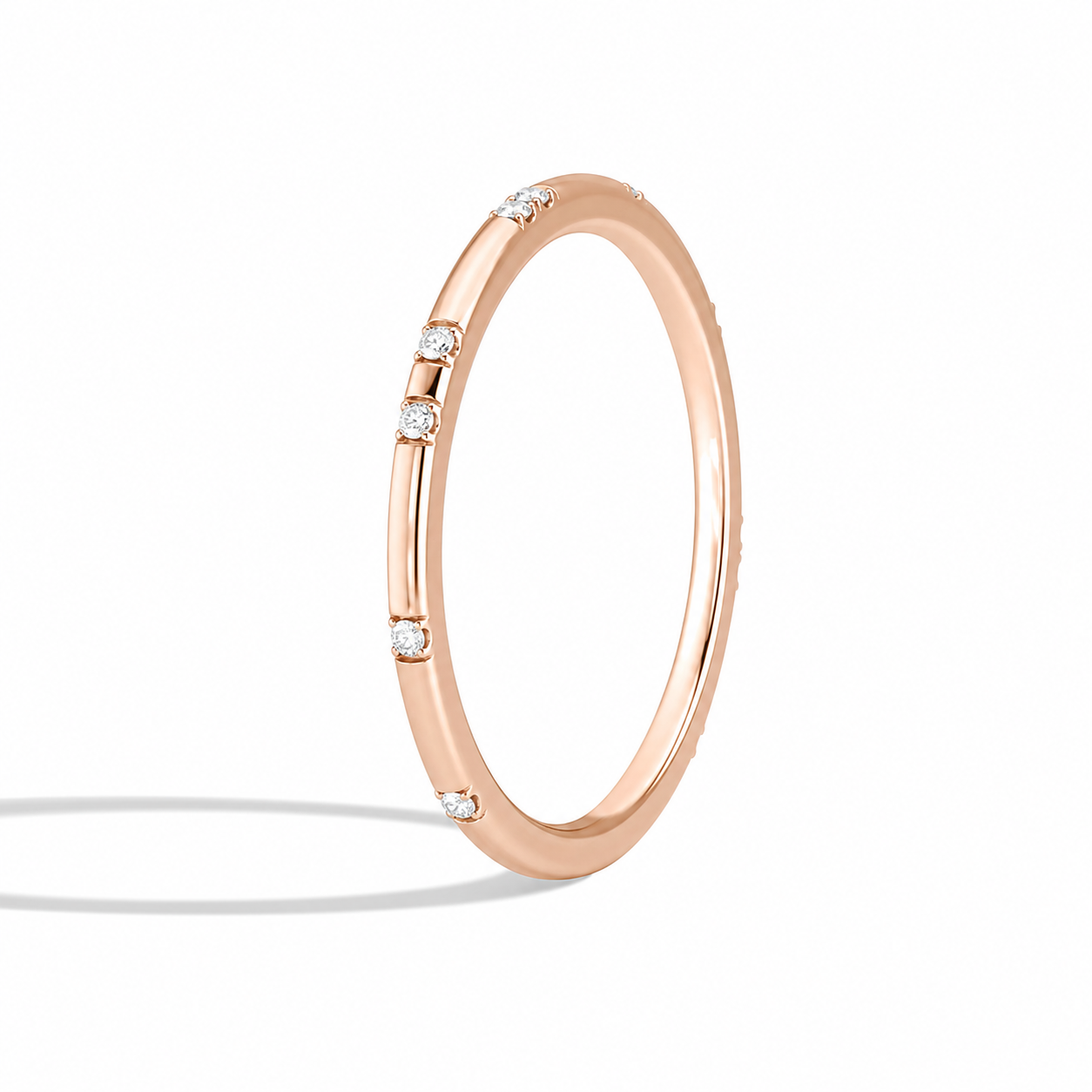 Kaia Eos Bezel Diamond Ring in 14K Rose Gold second product view