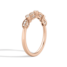 Lena Art Deco Milgrain Bezel Diamond Ring in 14K Rose Gold second product view