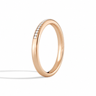 Romy Adorned Channel Diamond Ring in 14K Rose Gold second product view