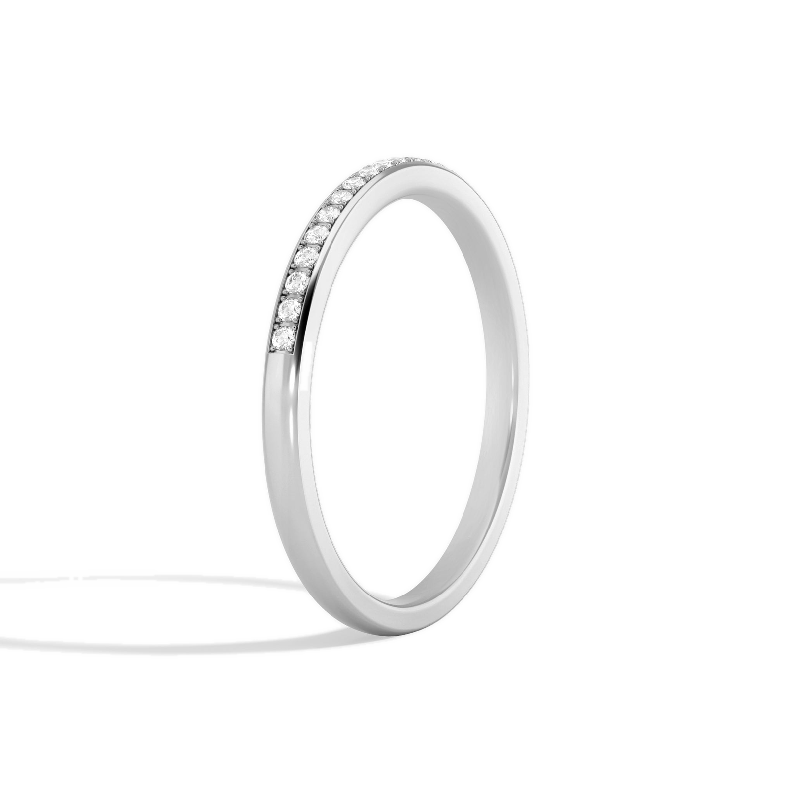 Veda Ariel Channel Diamond Ring in 14K White Gold second product view