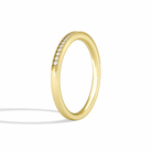 Ines Milgrain Channel Diamond Ring in 14K Yellow Gold second product view