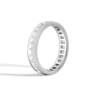 Arden East-West Channel Baguette Diamond Wedding Band in 14K White Gold second product view