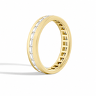 Arden East-West Channel Baguette Diamond Wedding Band in 18K Yellow Gold second product view