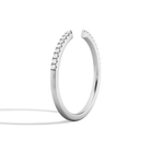 Maribel Petite Adora Open Diamond Ring in 14K White Gold second product view
