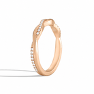 Rosalie Petite Twisted Vine Diamond Ring in 14K Rose Gold second product view