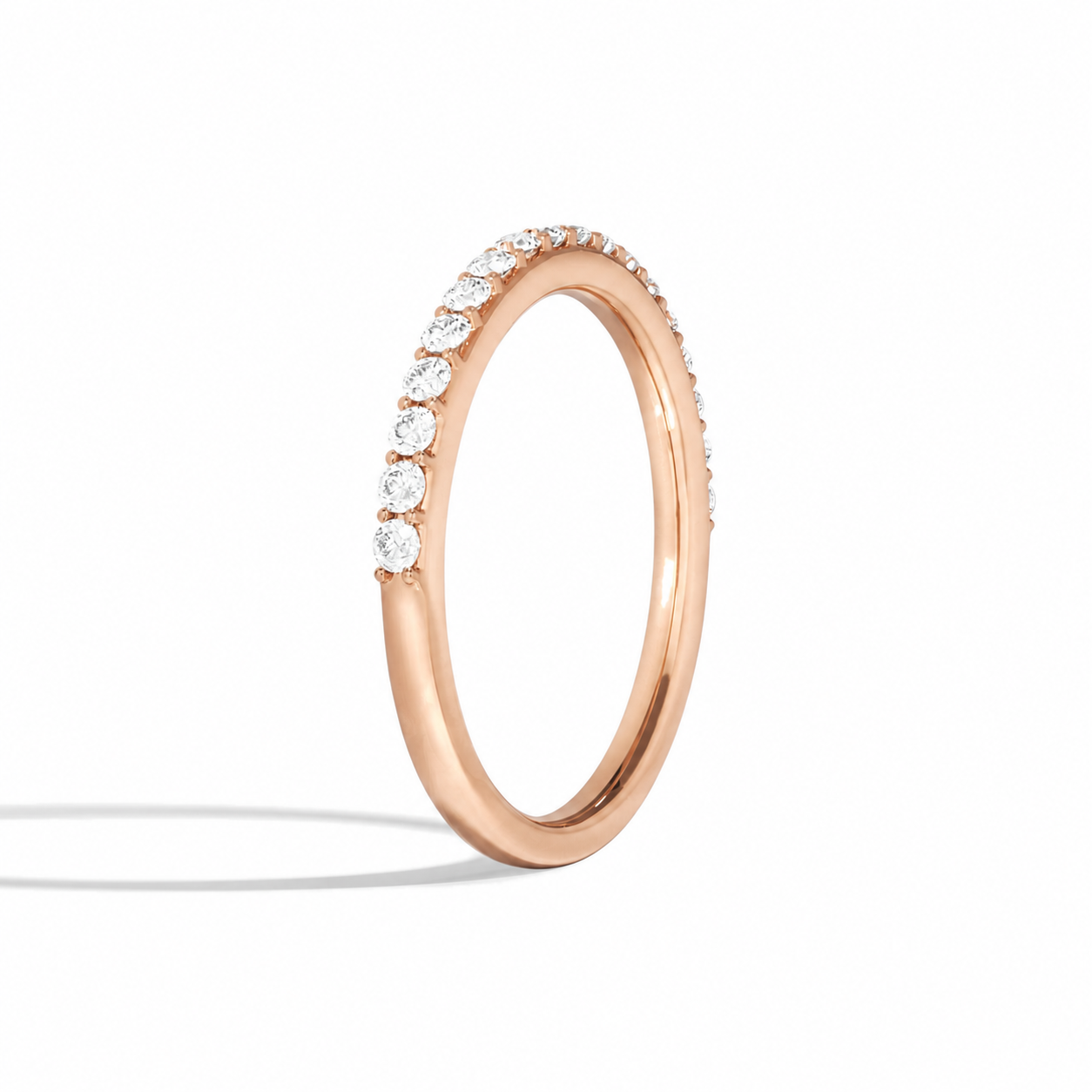Simone Luna Diamond Ring in 14K Rose Gold second product view