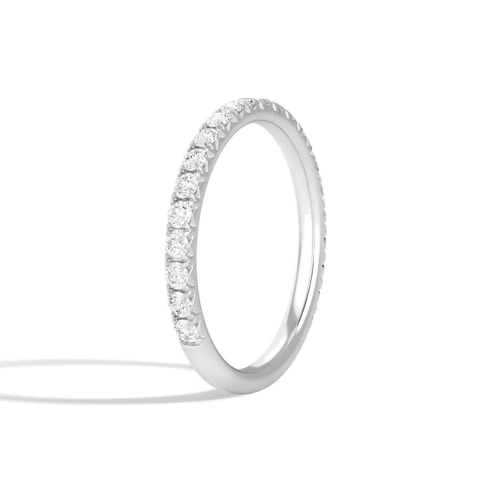 Helena Artemis Three-Quarter Coverage Diamond Ring in 18K White Gold second product view