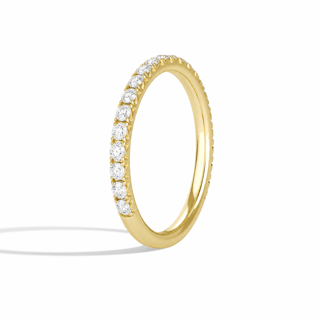 Helena Artemis Three-Quarter Coverage Diamond Ring in 14K Yellow Gold second product view