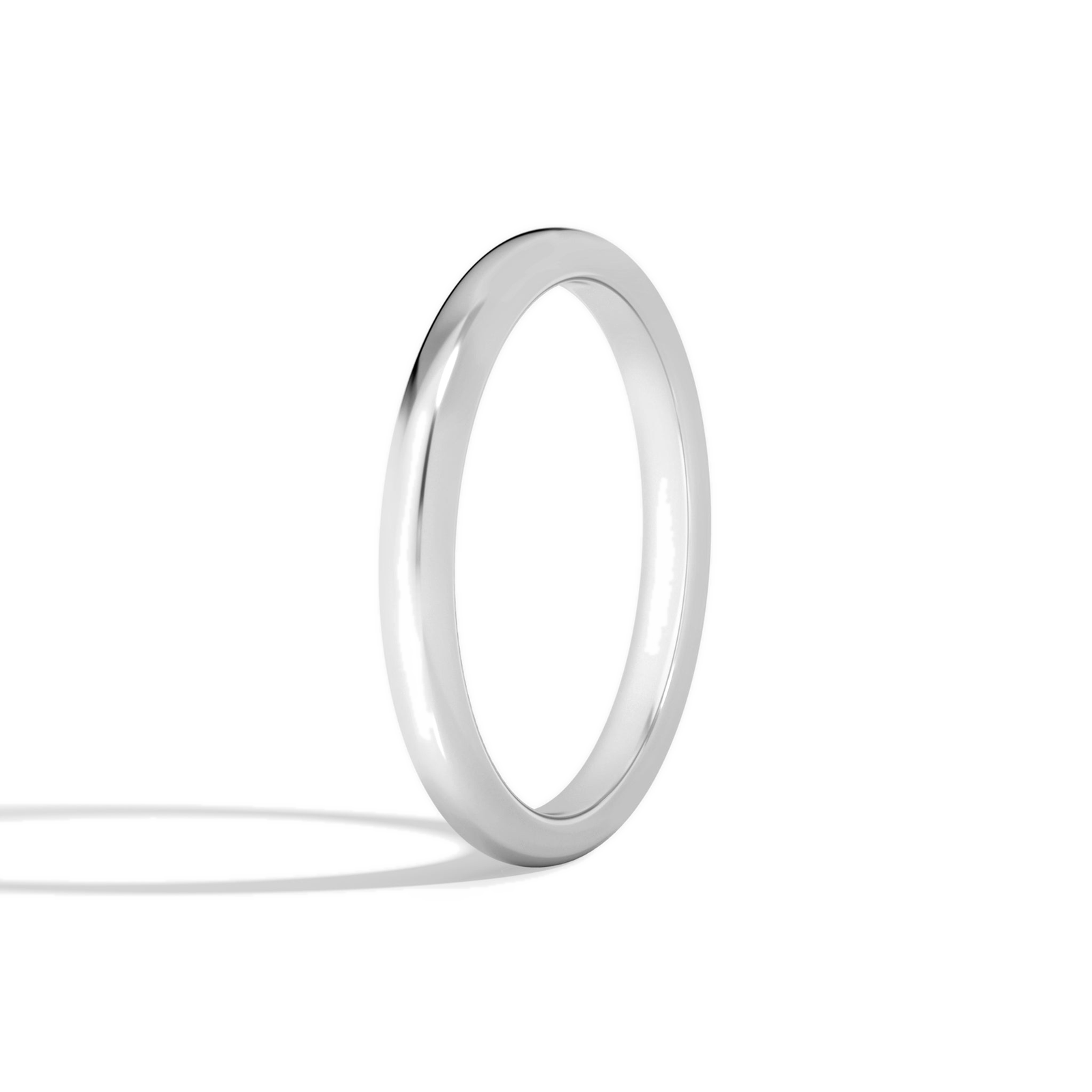 Bianca 2.5mm Comfort Fit Diamond Ring in 14K White Gold second product view
