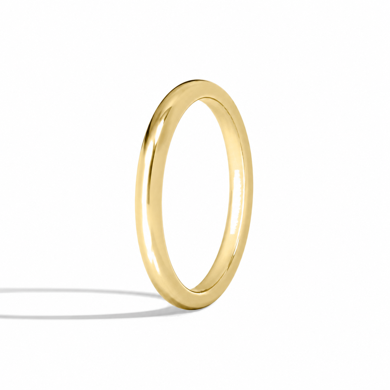 Bianca 2.5mm Comfort Fit Diamond Ring in 14K Yellow Gold second product view