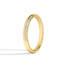 Saskia Knife Edge Diamond Wedding Band in 14K Yellow Gold second product view