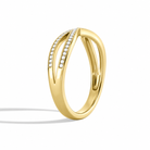 Alina Darcy Crisscross Diamond Ring in 14K Yellow Gold second product view