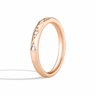 Cora Adorned Faceted Diamond Ring in 14K Rose Gold second product view