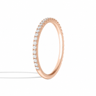 Emmeline Seraphine Three-Quarter Coverage Diamond Ring in 14K Rose Gold second product view