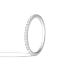 Emmeline Seraphine Three-Quarter Coverage Diamond Ring in 18K White Gold second product view
