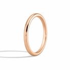 Anya 2mm Comfort Fit Diamond Ring in 14K Rose Gold second product view