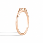 Calla Hudson Milgrain Open Diamond Ring in 14K Rose Gold second product view