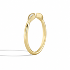 Flora Vintage Inspired Milgrain Open Diamond Ring in 14K Yellow Gold second product view